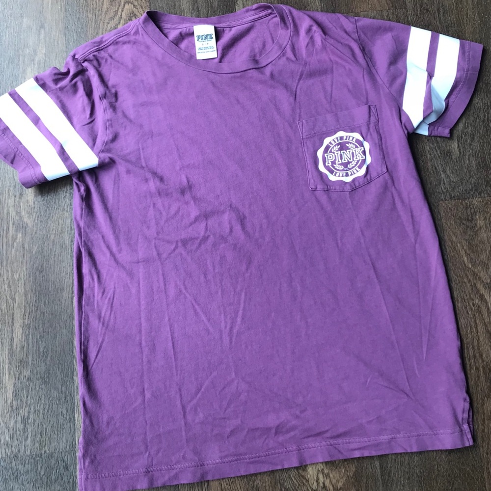 PINK - Varsity Pocket Tee